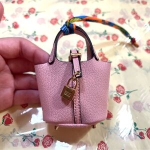Mini Pink Leather Handbag